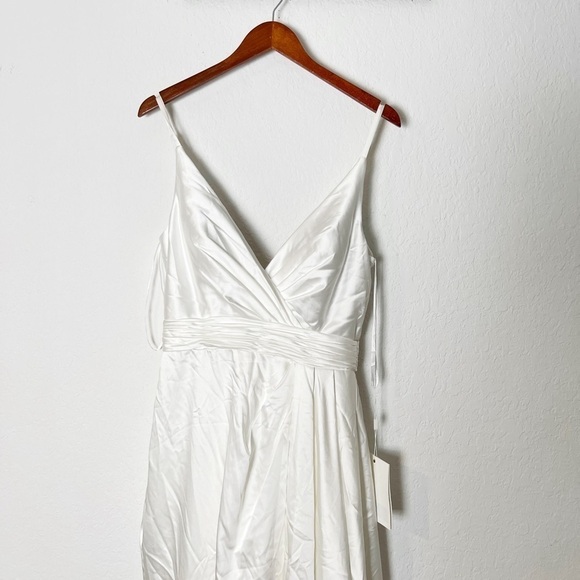 Mac Duggal Sleeveless Faux Wrap Draped Gown - Picture 3 of 10